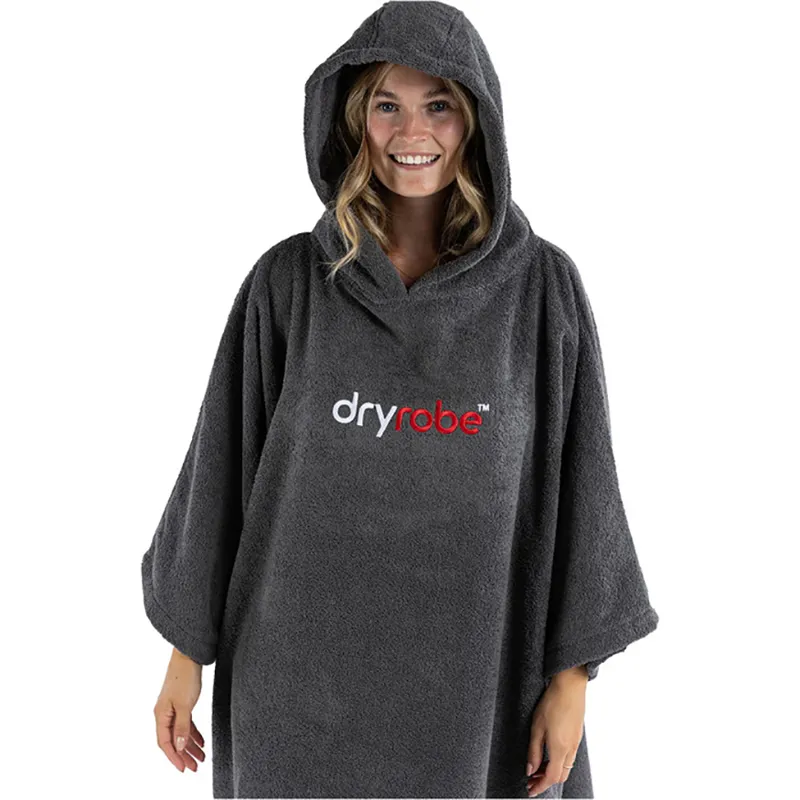 Dryrobe Organic Cotton Towel Robe V3 Large Slate Grey-2